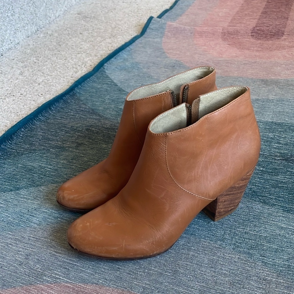 Fortress Of Inca Anthropologie Leather Western Ankle Booties